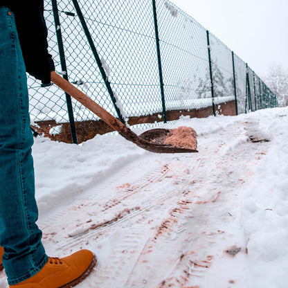 Brown rock salt for gritting & deicing