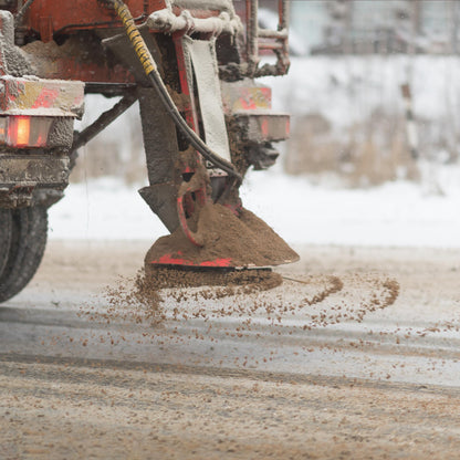 Brown rock salt for gritting & deicing