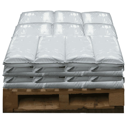 Pallet of small rock salt 